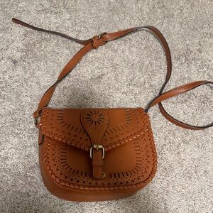 Brown Leather Crossbody Bag